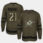 Maillot Hockey Dallas Stars Antoine Roussel 2018 Salute To Service Vert Militar
