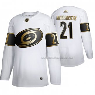 Maillot Hockey Enfant Carolina Golden Edition Ahurricanes Niederreiter Authentique Blanc