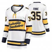 Maillot Hockey Femme Nashville Predators Pekka Rinne Breakaway Joueur 2020 Winter Classic Blanc
