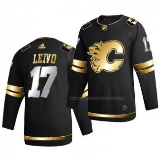 Maillot Hockey Golden Edition Calgary Flames Milan Lucic Limited Authentique 2020-21 Noir