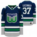 Maillot Hockey Hartford Whalers Andrei Svechnikov Heritage Night Throwback Bleu