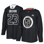 Maillot Hockey Los Angeles Kings Dustin Brown New Season Practice Noir