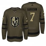 Maillot Hockey Vegas Golden Knights Jason Garrison Salute To Service Vert Militar