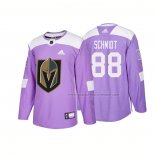 Maillot Hockey Vegas Golden Knights Nate Schmidt Authentique 2018 Fights Cancer Volet