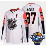 Maillot Hockey 2018 All Star Edmonton Oilers Connor Mcdavid Authentique Blanc