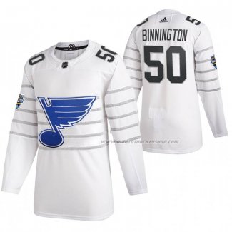 Maillot Hockey 2020 All Star St. Louis Blues Jordan Binnington Authentique Blanc