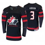 Maillot Hockey Canada Calen Addison 2020 Iihf World Junior Championship Noir