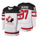 Maillot Hockey Canada Connor Mcdavid 2018 Iihf World Championship Joueur Blanc