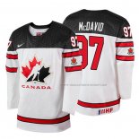 Maillot Hockey Canada Connor Mcdavid 2018 Iihf World Championship Joueur Blanc