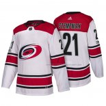 Maillot Hockey Carolina Hurricanes Lee Stempniak New Season Team Road 2018 Blanc