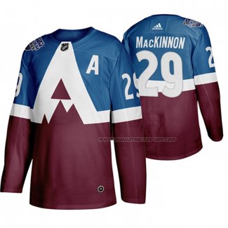 Maillot Hockey Colorado Avalanche Nathan Mackinnon 2020 Stadium Series Bleu