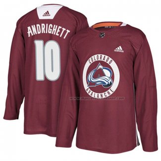 Maillot Hockey Colorado Avalanche Sven Andrighetto New Season Practice Maroon