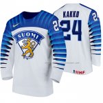 Maillot Hockey Finlandia Kaapo Kakko Domicile 2020 Iihf World Championship Blanc