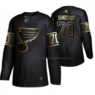 Maillot Hockey Golden Edition St. Louis Blues Oskar Sundqvist Authentique Noir