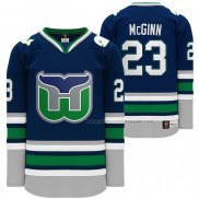 Maillot Hockey Hartford Whalers Brock Mcginn Heritage Night Throwback Bleu