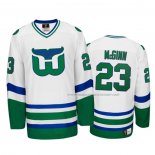 Maillot Hockey Hartford Whalers Brock Mcginn Heritage Throwback Blanc
