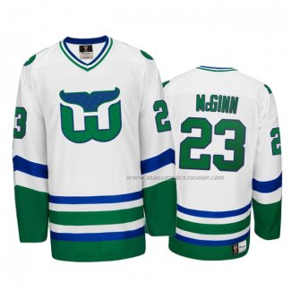 Maillot Hockey Hartford Whalers Brock Mcginn Heritage Throwback Blanc