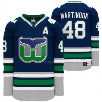 Maillot Hockey Hartford Whalers Jordan Martinook Heritage Night Throwback Bleu