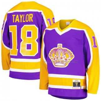 Maillot Hockey Los Angeles Kings Dave Taylor Mitchell & Ness 1980-81 Blue Line Volet