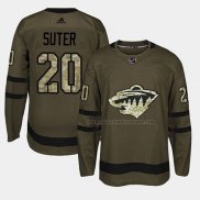 Maillot Hockey Minnesota Wild Ryan Suter 2018 Salute To Service Vert Militar