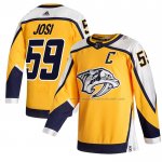Maillot Hockey Nashville Predators Roman Josi Reverse Retro Authentique 2020-21 Jaune