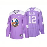 Maillot Hockey New York Islanders Josh Bailey Authentique 2018 Fights Cancer Volet