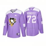 Maillot Hockey Pittsburgh Penguins Patric Hornqvist Authentique 2018 Fights Cancer Volet