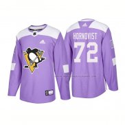 Maillot Hockey Pittsburgh Penguins Patric Hornqvist Authentique 2018 Fights Cancer Volet