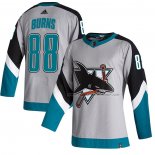 Maillot Hockey San Jose Sharks Brent Burns Reverse Retro Authentique 2020-21 Gris