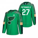 Maillot Hockey St. Louis Blues Alex Pietrangelo 2018 Dia de San Patricio Vert