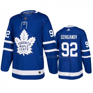 Maillot Hockey Toronto Maple Leafs Igor Ozhiganov Domicile Authentique Bleu