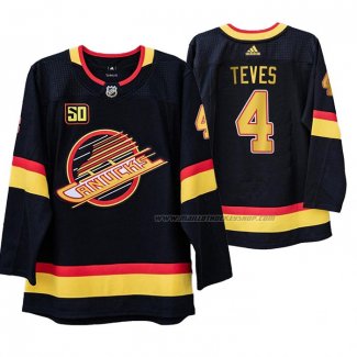 Maillot Hockey Vancouver Canucks Josh Teves 50 Anniversaire 90's Flying Skate Noir