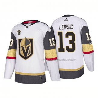 Maillot Hockey Vegas Golden Knights Brendan Leipsic Exterieur 2018 Authentique Joueur Blanc