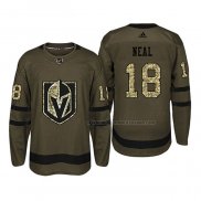 Maillot Hockey Vegas Golden Knights James Neal 2018 Salute To Service Vert Militar
