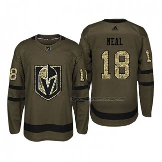 Maillot Hockey Vegas Golden Knights James Neal 2018 Salute To Service Vert Militar