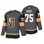 Maillot Hockey Vegas Golden Knights Ryan Reaves Bound Patch 2018 Stanley Cup Final Gris
