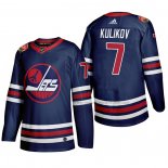 Maillot Hockey Winnipeg Jets Dmitry Kulikov Heritage Classic 2019-20 Bleu
