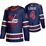 Maillot Hockey Winnipeg Jets Lars Erik Sjoberg Heritage Classic 2019-20 Bleu