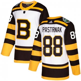 Maillot Hockey Boston Bruins David Pastrnak Authentique 2019 Winter Classic Blanc