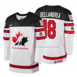 Maillot Hockey Canada Ty Dellandrea 2018 Iihf World Championship Joueur Blanc