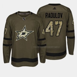 Maillot Hockey Dallas Stars Alexander Radulov 2018 Salute To Service Vert Militar