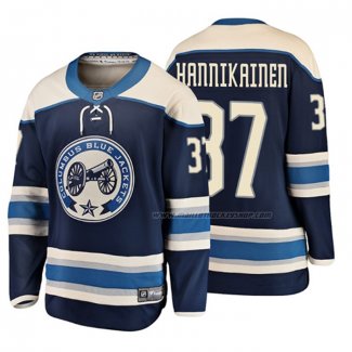 Maillot Hockey Enfant Columbus Blue Jackets Markus Hannikainen 2019 Alterner Breakaway Bleu