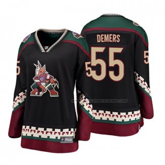 Maillot Hockey Femme Arizona Coyotes Jason Demers Heritage Alterner Breakaway Noir