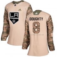 Maillot Hockey Femme Los Angeles Kings Drew Doughty Authentique 2017 Veterans Day Camouflage