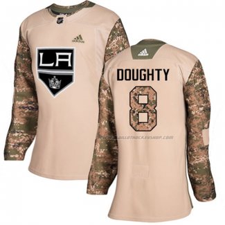 Maillot Hockey Femme Los Angeles Kings Drew Doughty Authentique 2017 Veterans Day Camouflage