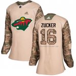 Maillot Hockey Femme Minnesota Wild Jason Zucker Authentique 2017 Veterans Day Camouflage