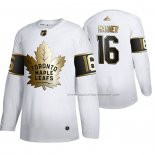 Maillot Hockey Golden Edition Toronto Maple Leafs Mitch Marner Limited Blanc