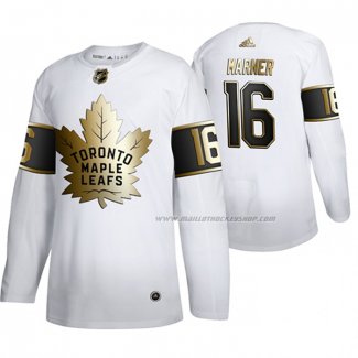 Maillot Hockey Golden Edition Toronto Maple Leafs Mitch Marner Limited Blanc