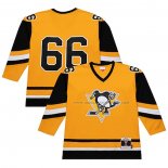 Maillot Hockey Pittsburgh Penguins Mario Lemieux Mitchell & Ness 1984-85 Jaune