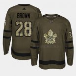 Maillot Hockey Toronto Maple Leafs Connor Brown 2018 Salute To Service Vert Militar
